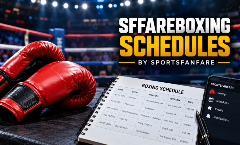 Sffareboxing Schedules by Sportsfanfare