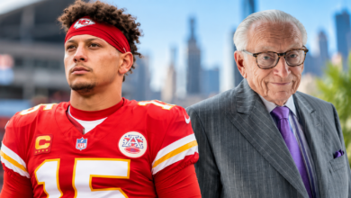 Patrick Mahomes and Larry Silverstein