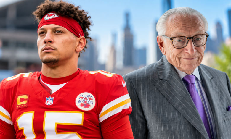 Patrick Mahomes and Larry Silverstein