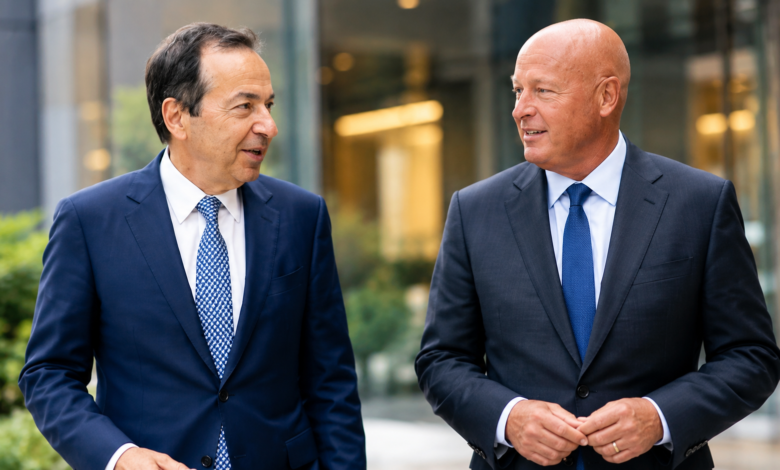 Bob Chapek and John Paulson