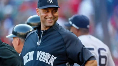 Derek Jeter and Gail Boudreaux