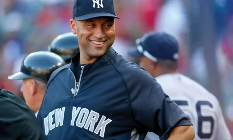 Derek Jeter and Gail Boudreaux